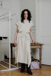 BASERANGE sleeveless dress DRSHS-RIB-SP24 undyed